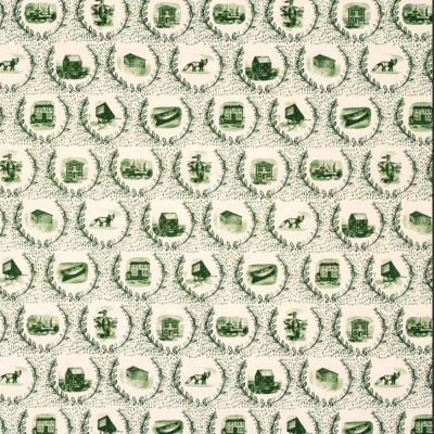 Christopher Farr Set The Scene Linen in Olive